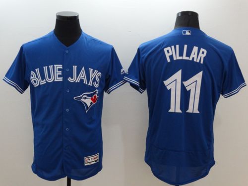 Blue Jays #11 Kevin Pillar Blue Flexbase Authentic Collection Stitched MLB Jersey - Click Image to Close